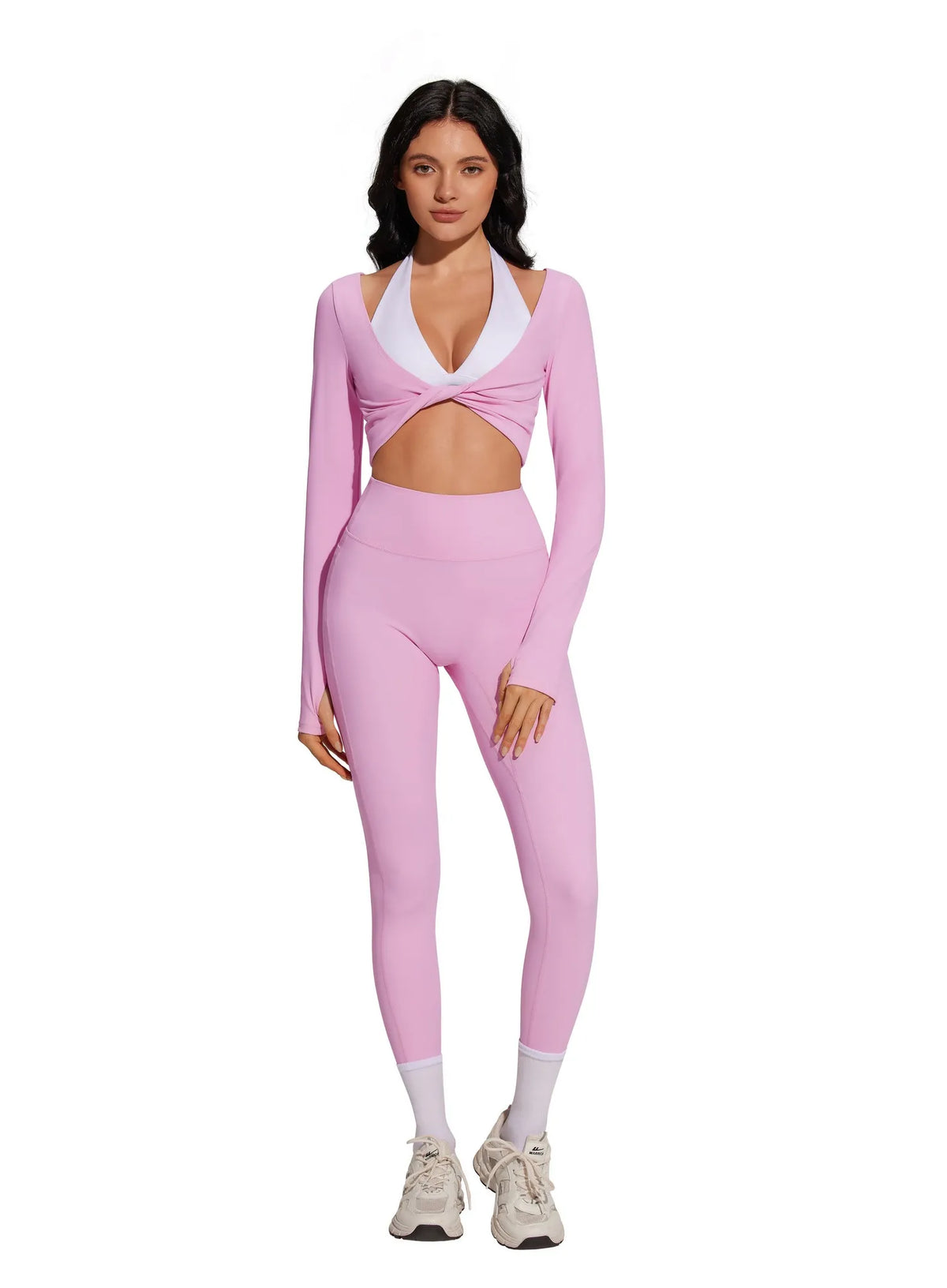 Twist Pilates Long Sleeve Top Workout Set