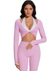 Twist Pilates Long Sleeve Top Workout Set