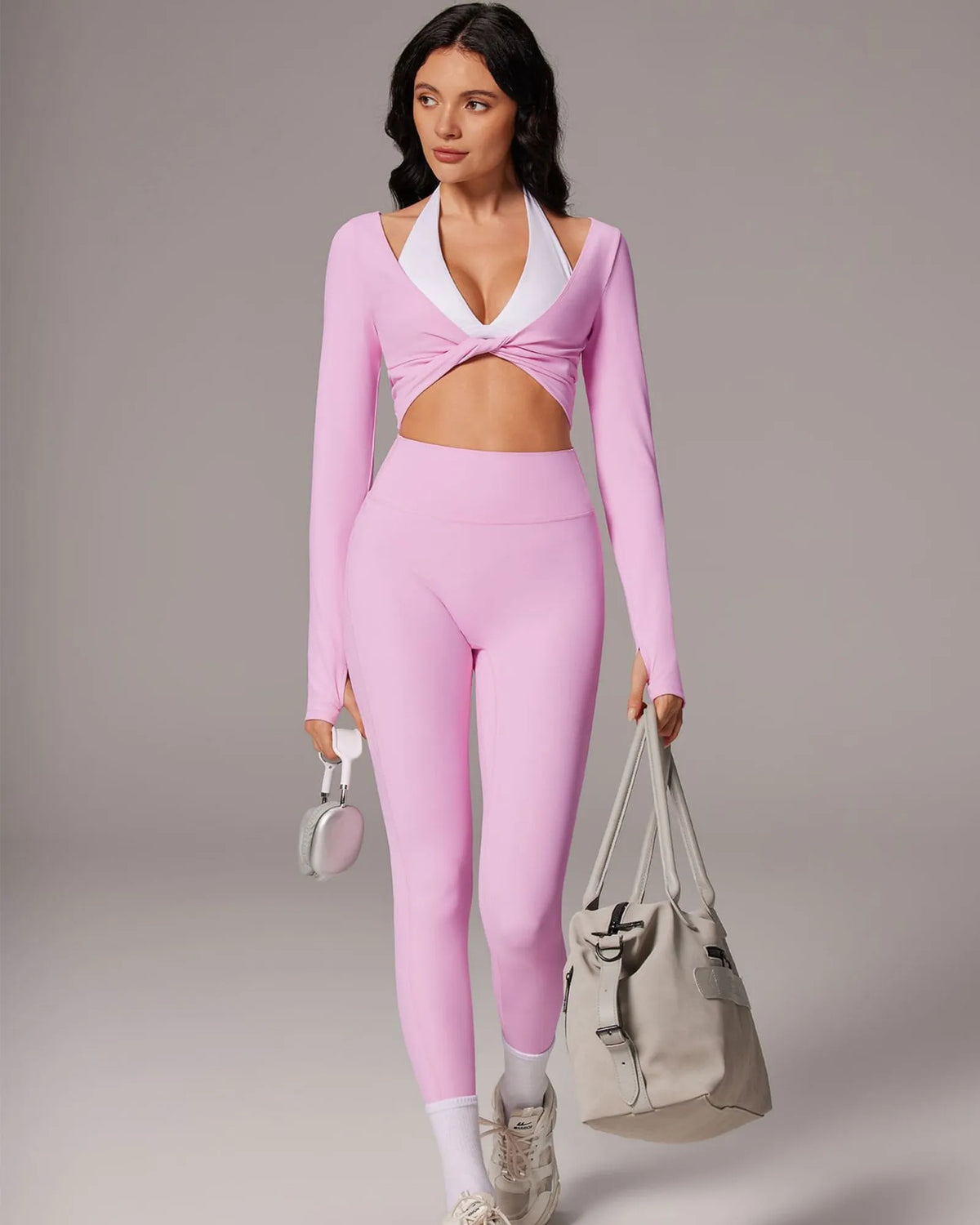 Twist Pilates Long Sleeve Top Workout Set