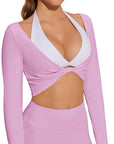 Twist Pilates Long Sleeve Top Workout Set