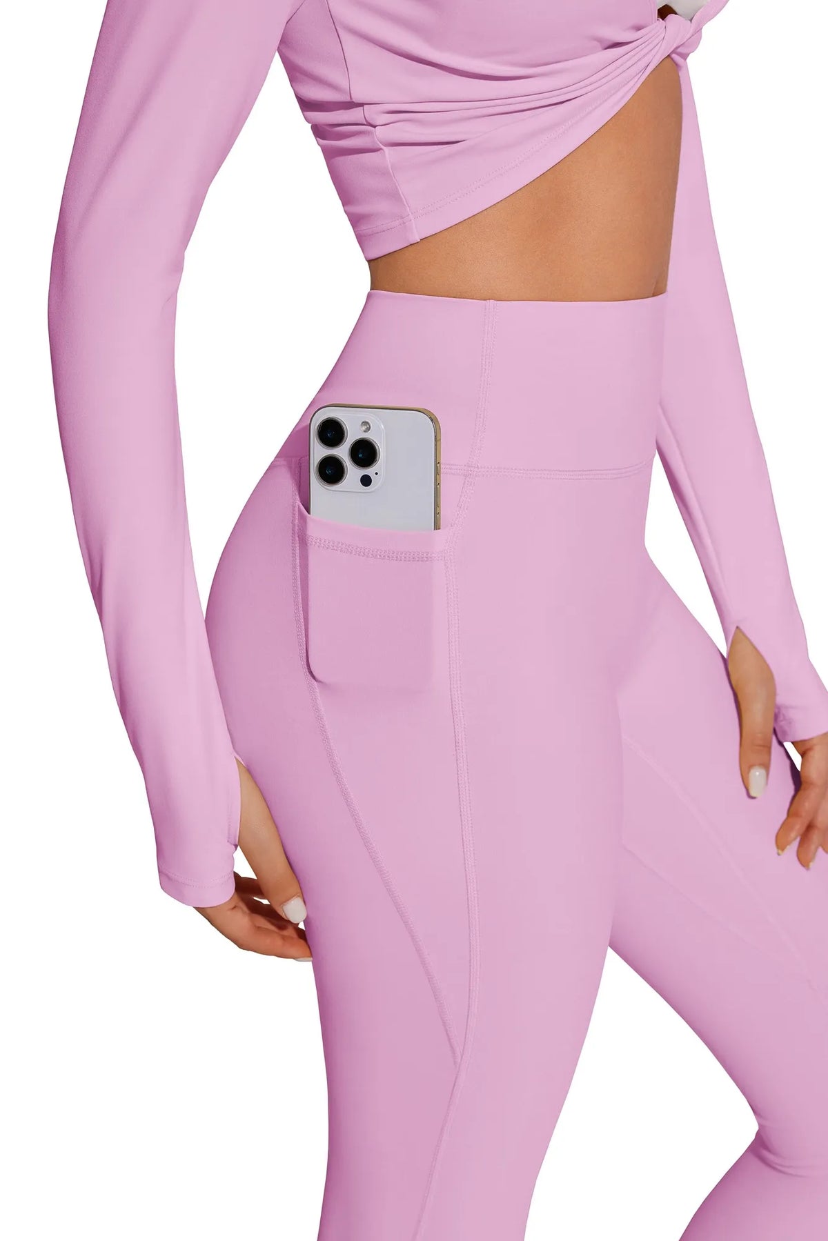Twist Pilates Long Sleeve Top Workout Set