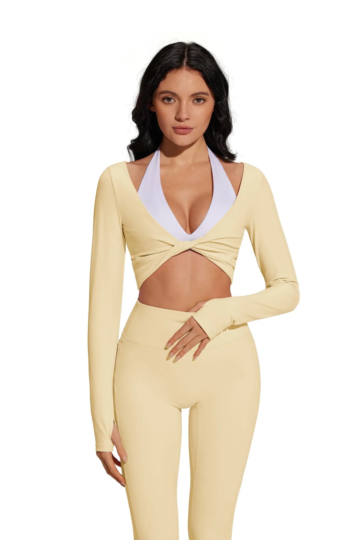 Twist Pilates Long Sleeve Top Workout Set