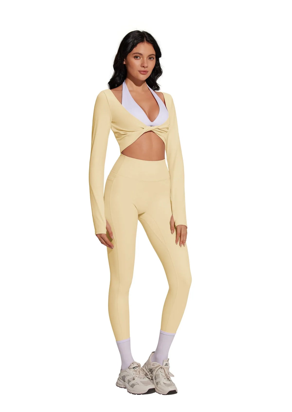 Twist Pilates Long Sleeve Top Workout Set