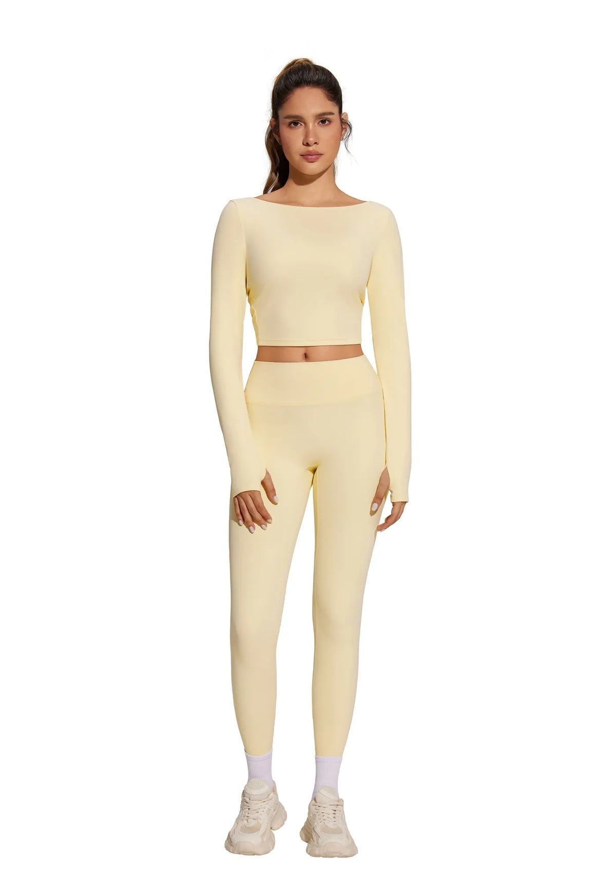 Twist Pilates Long Sleeve Top Workout Set