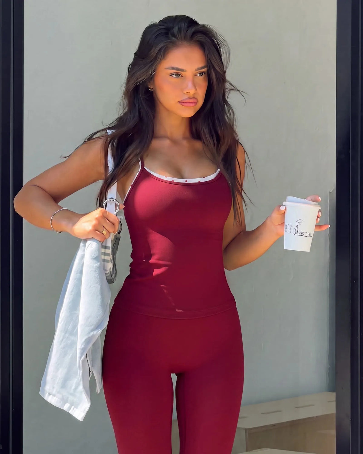 Pilates Outfits Active Layered Workout Set