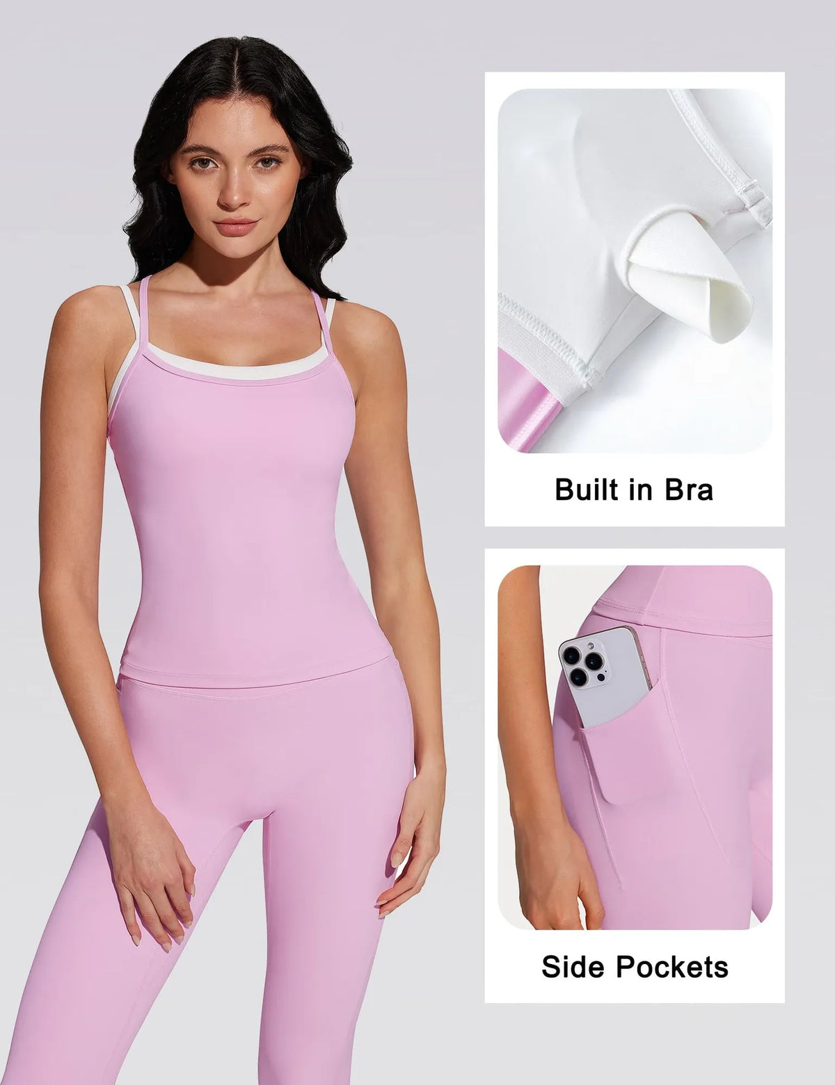 Pilates Outfits Active Layered Workout Set
