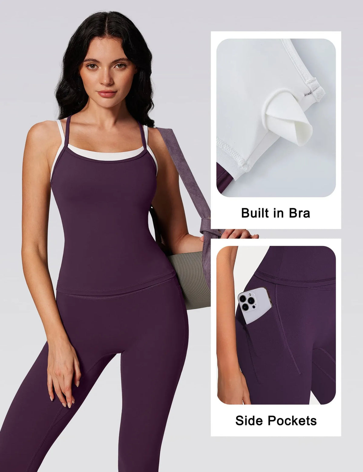 Pilates Outfits Active Layered Workout Set
