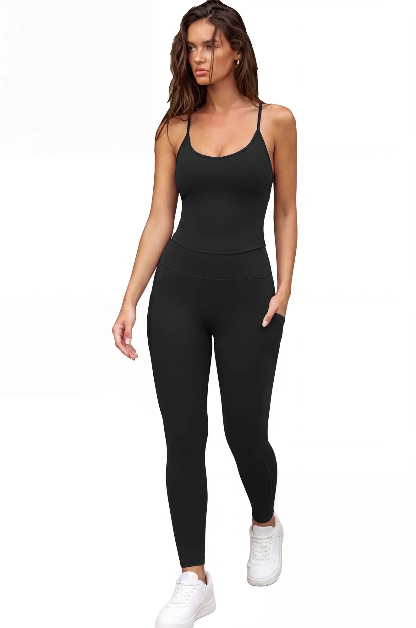 Y Back Top Leggings Workout Sets-SUUKSESS-SUUKSESS