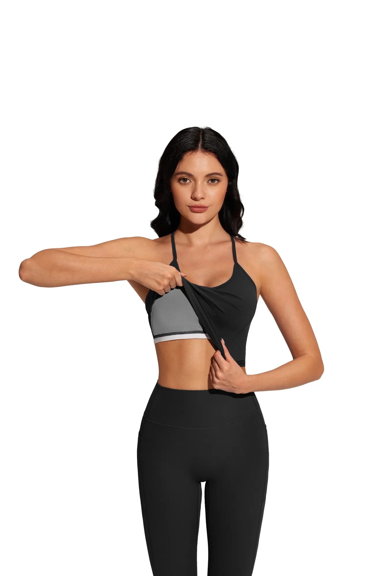Y Back Top Leggings Workout Sets-SUUKSESS-SUUKSESS