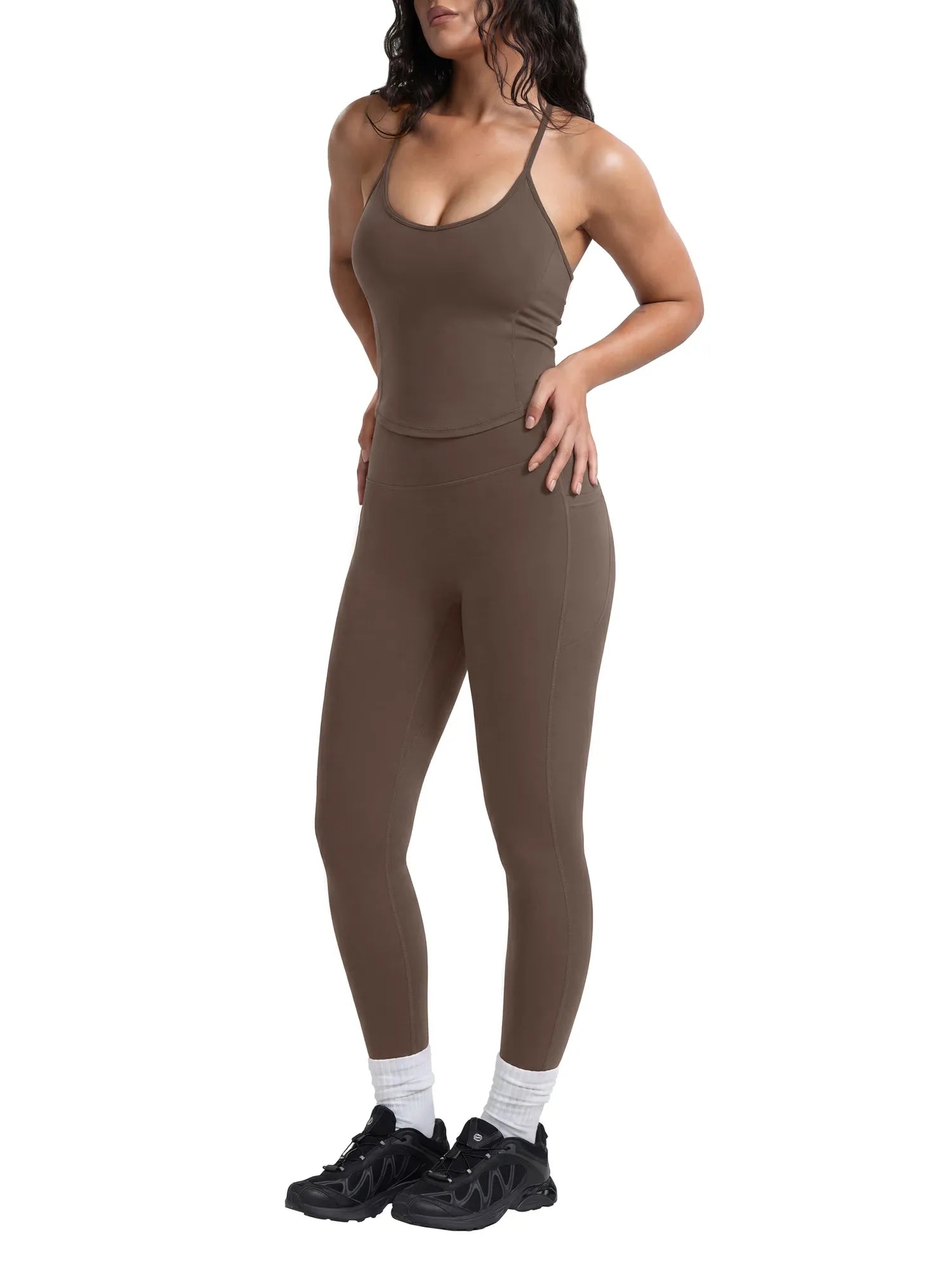 Y Back Top Leggings Workout Sets-SUUKSESS-SUUKSESS