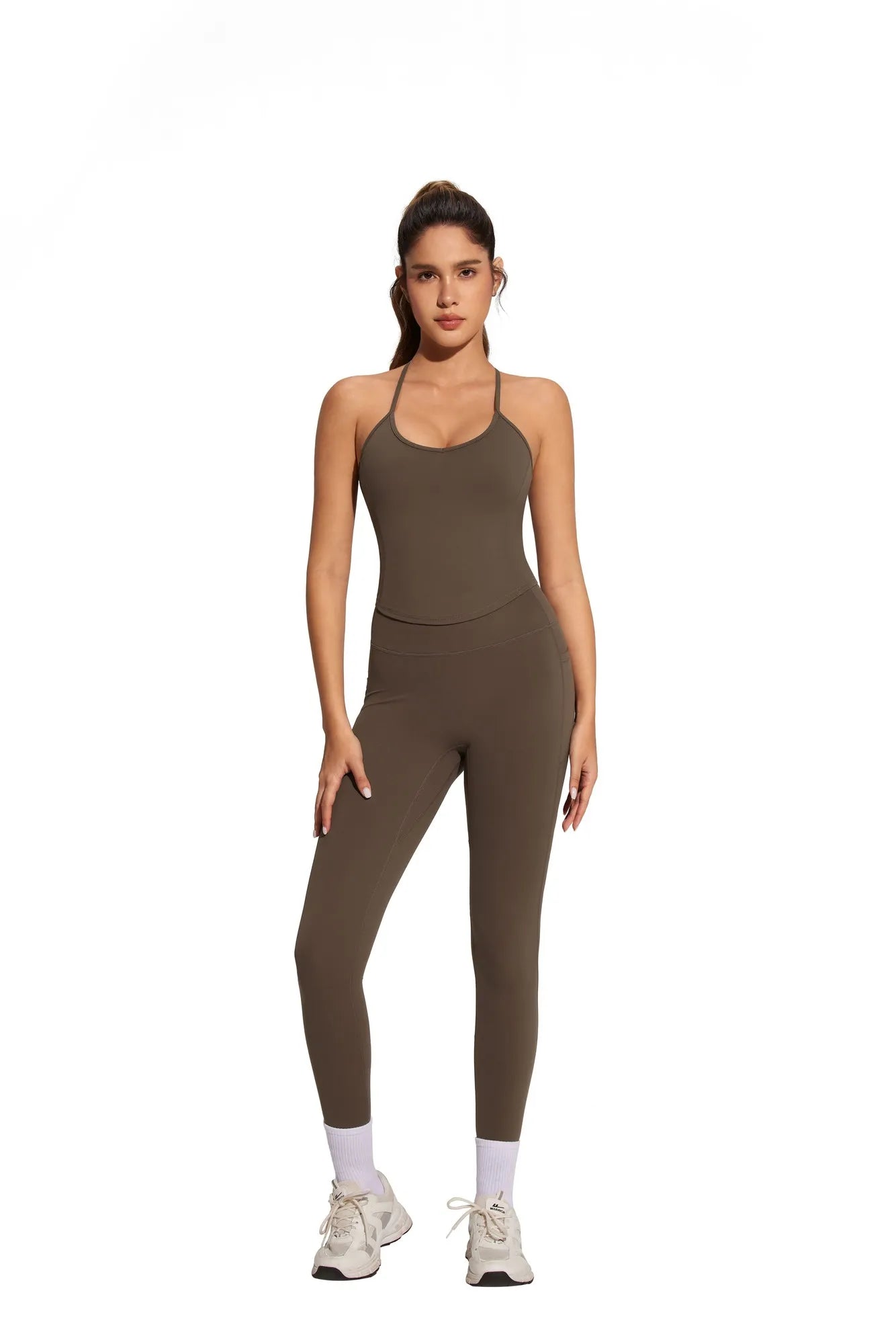 Y Back Top Leggings Workout Sets-SUUKSESS-SUUKSESS