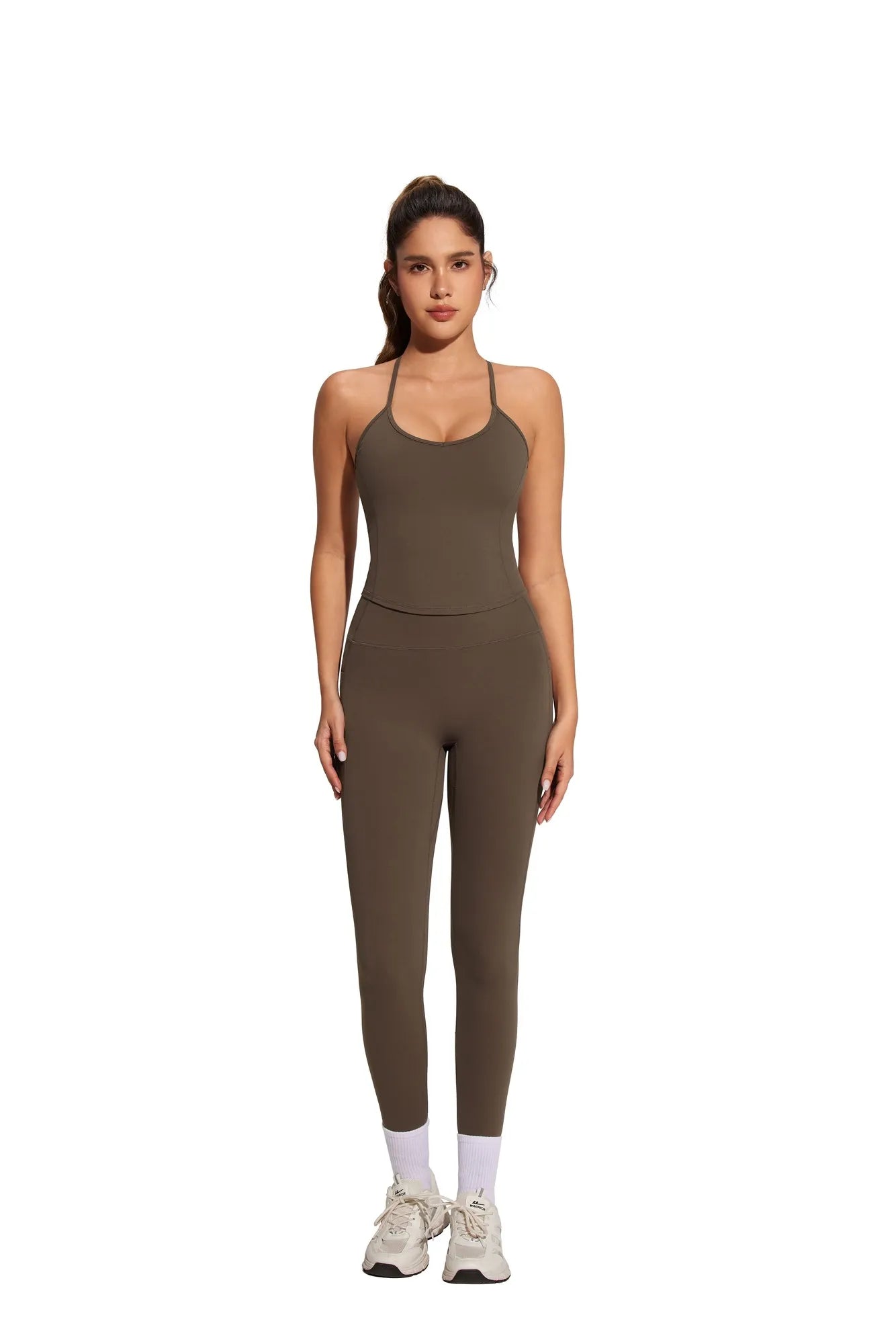 Y Back Top Leggings Workout Sets-SUUKSESS-SUUKSESS
