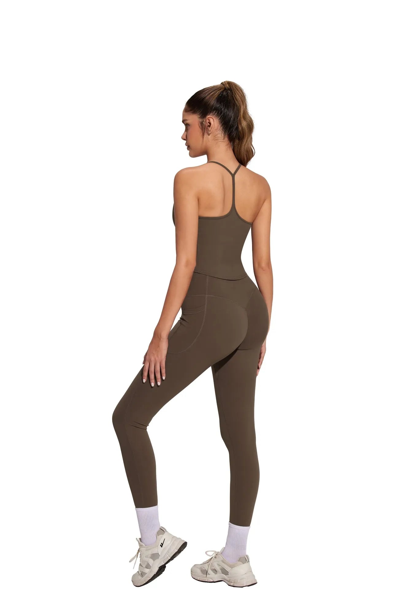 Y Back Top Leggings Workout Sets-SUUKSESS-SUUKSESS