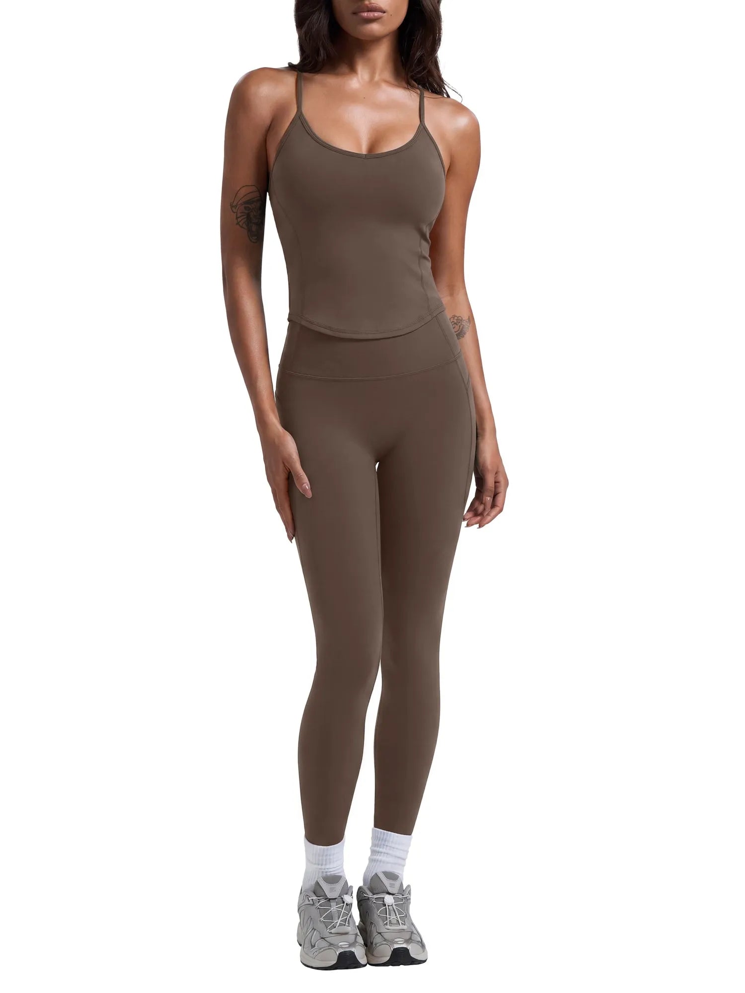 Y Back Top Leggings Workout Sets-SUUKSESS-SUUKSESS
