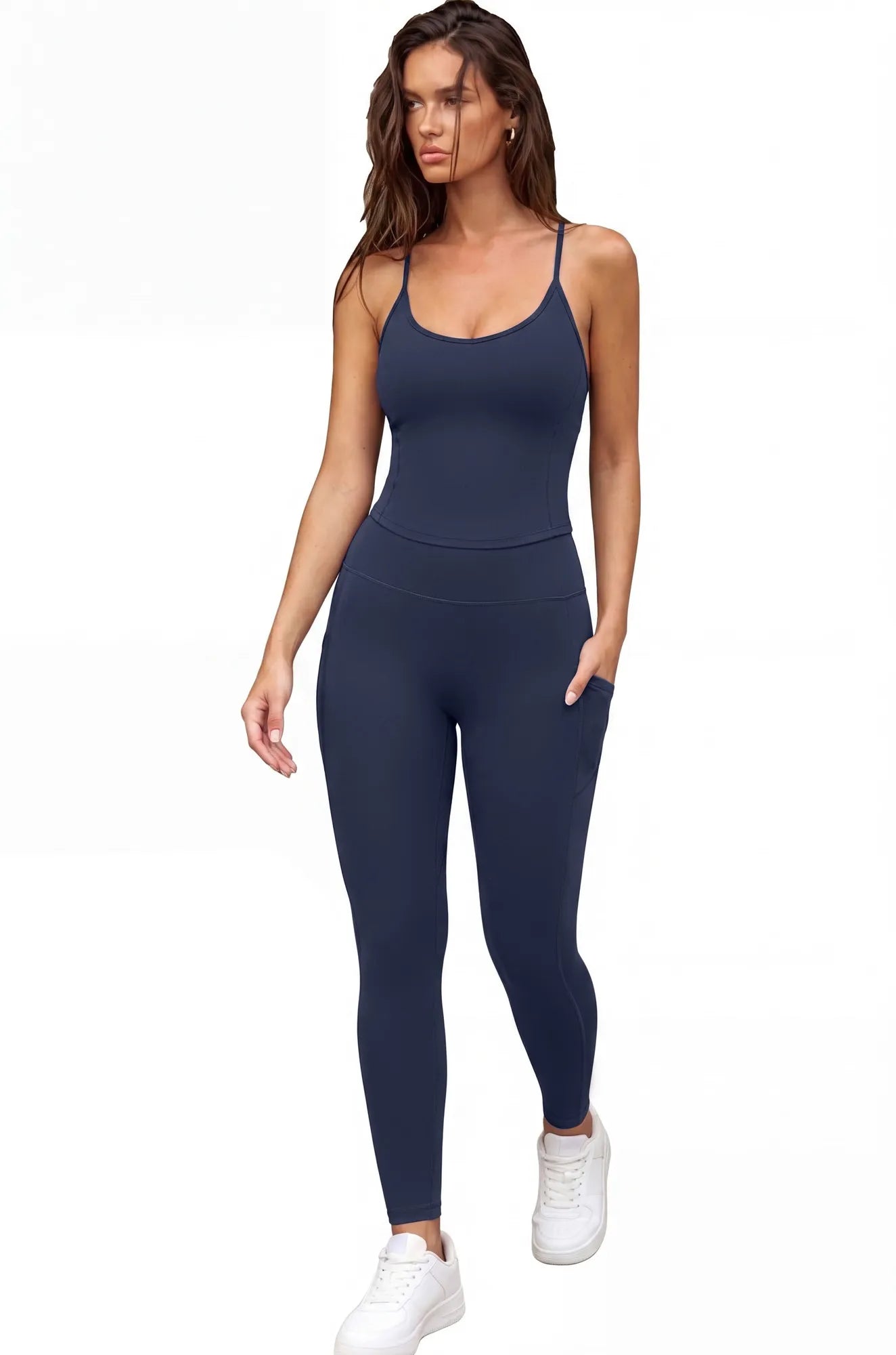 Y Back Top Leggings Workout Sets-SUUKSESS-SUUKSESS