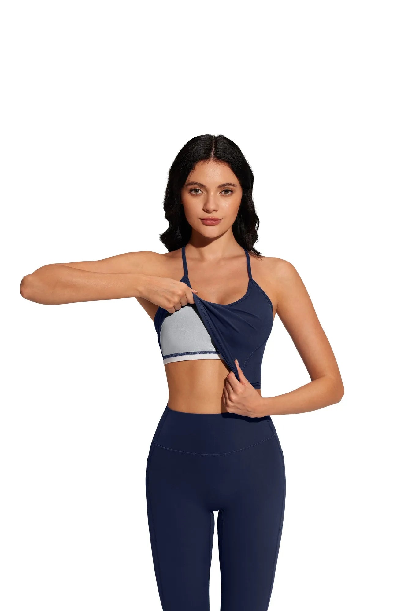 Y Back Top Leggings Workout Sets-SUUKSESS-SUUKSESS