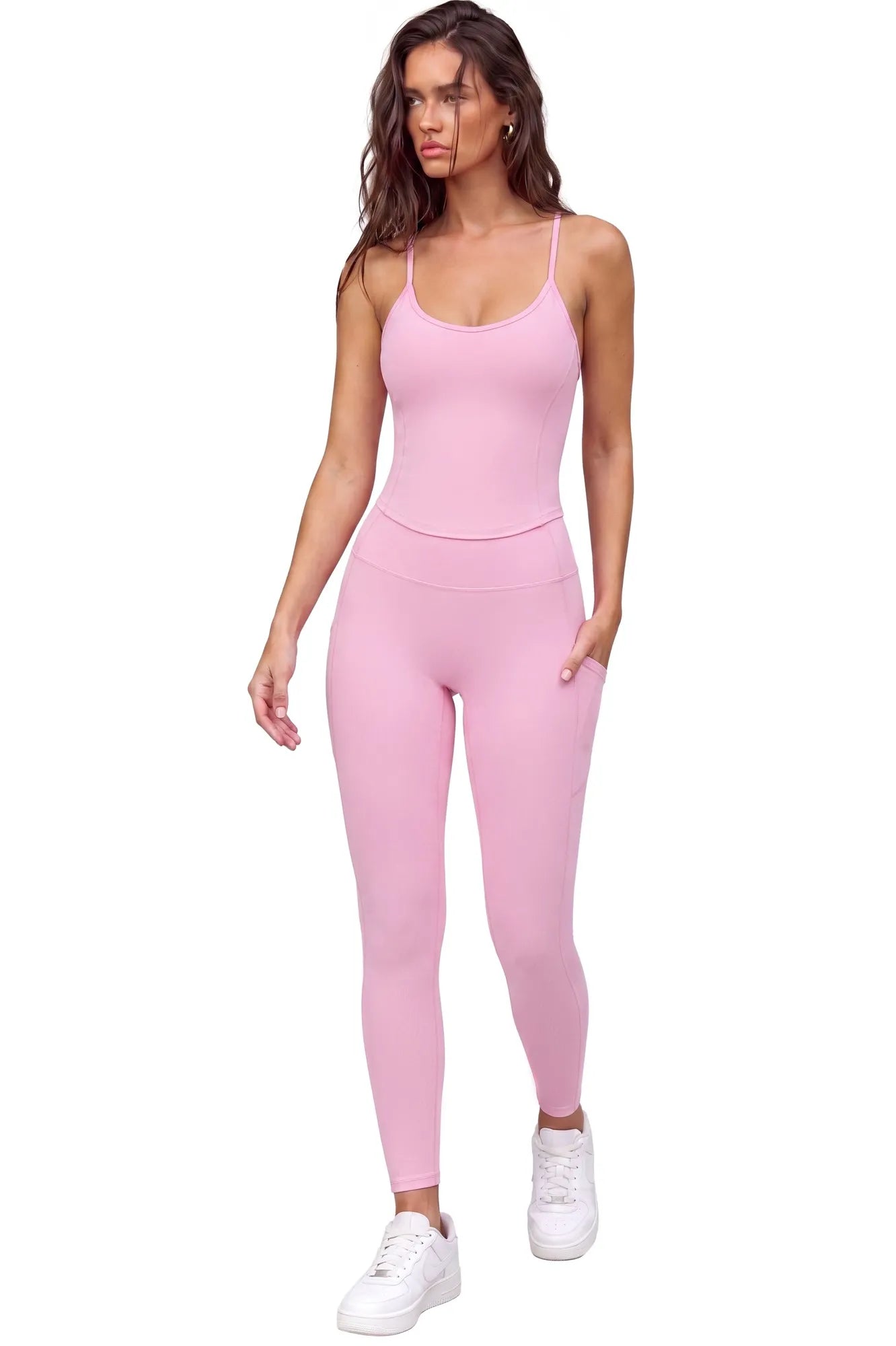 Y Back Top Leggings Workout Sets-SUUKSESS-SUUKSESS