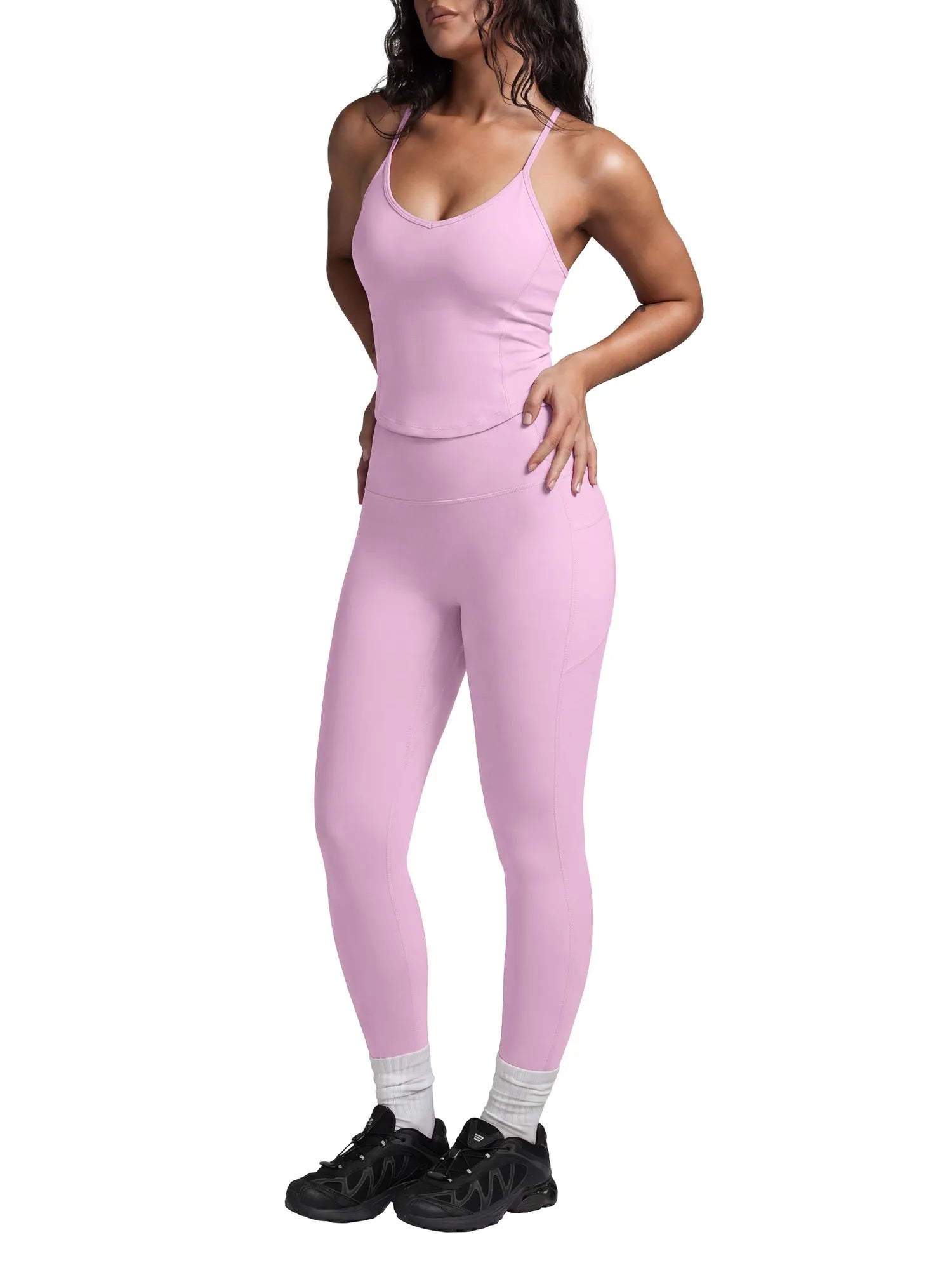 Y Back Top Leggings Workout Sets-SUUKSESS-SUUKSESS