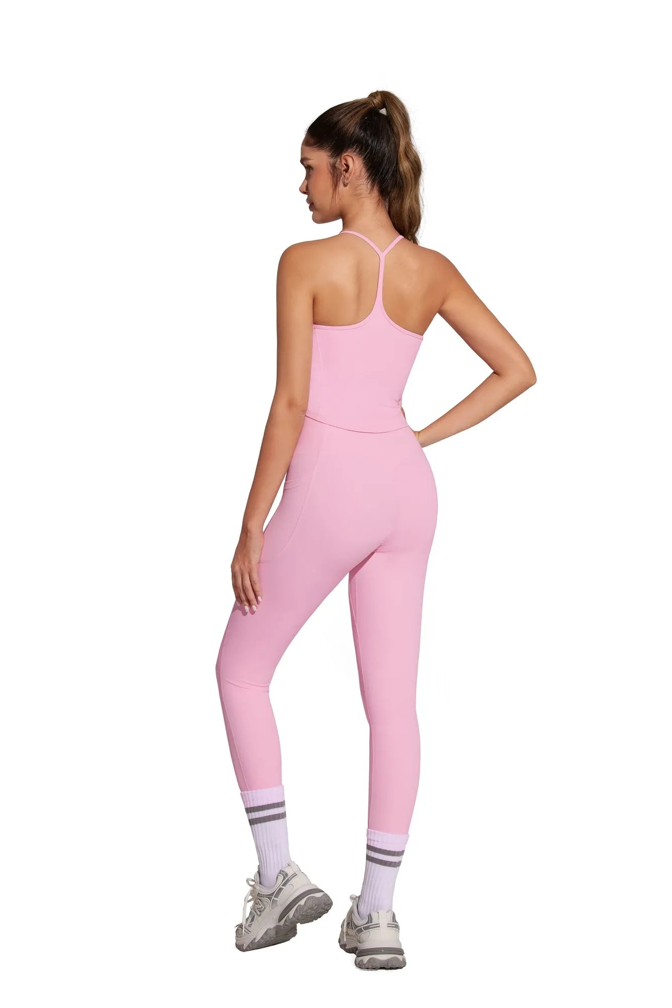 Y Back Top Leggings Workout Sets-SUUKSESS-SUUKSESS