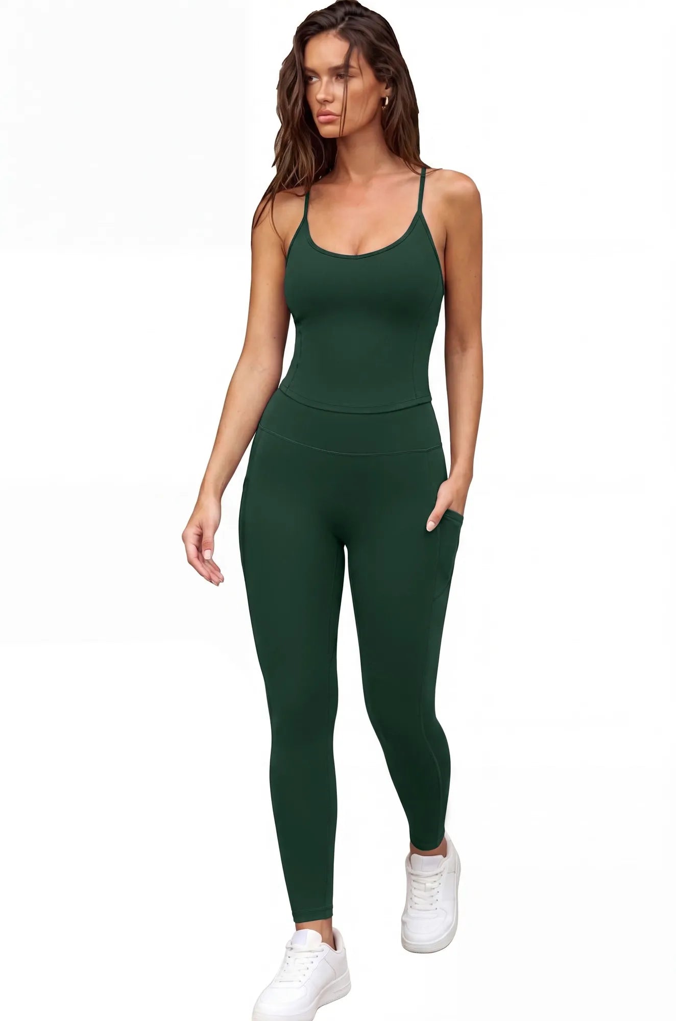 Y Back Top Leggings Workout Sets-SUUKSESS-SUUKSESS