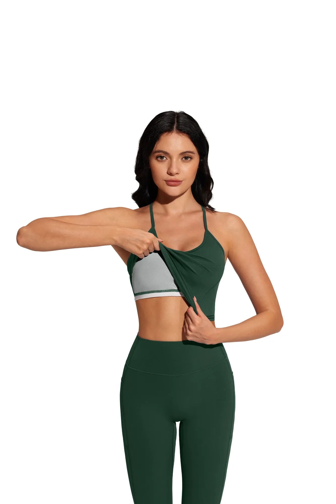Y Back Top Leggings Workout Sets-SUUKSESS-SUUKSESS