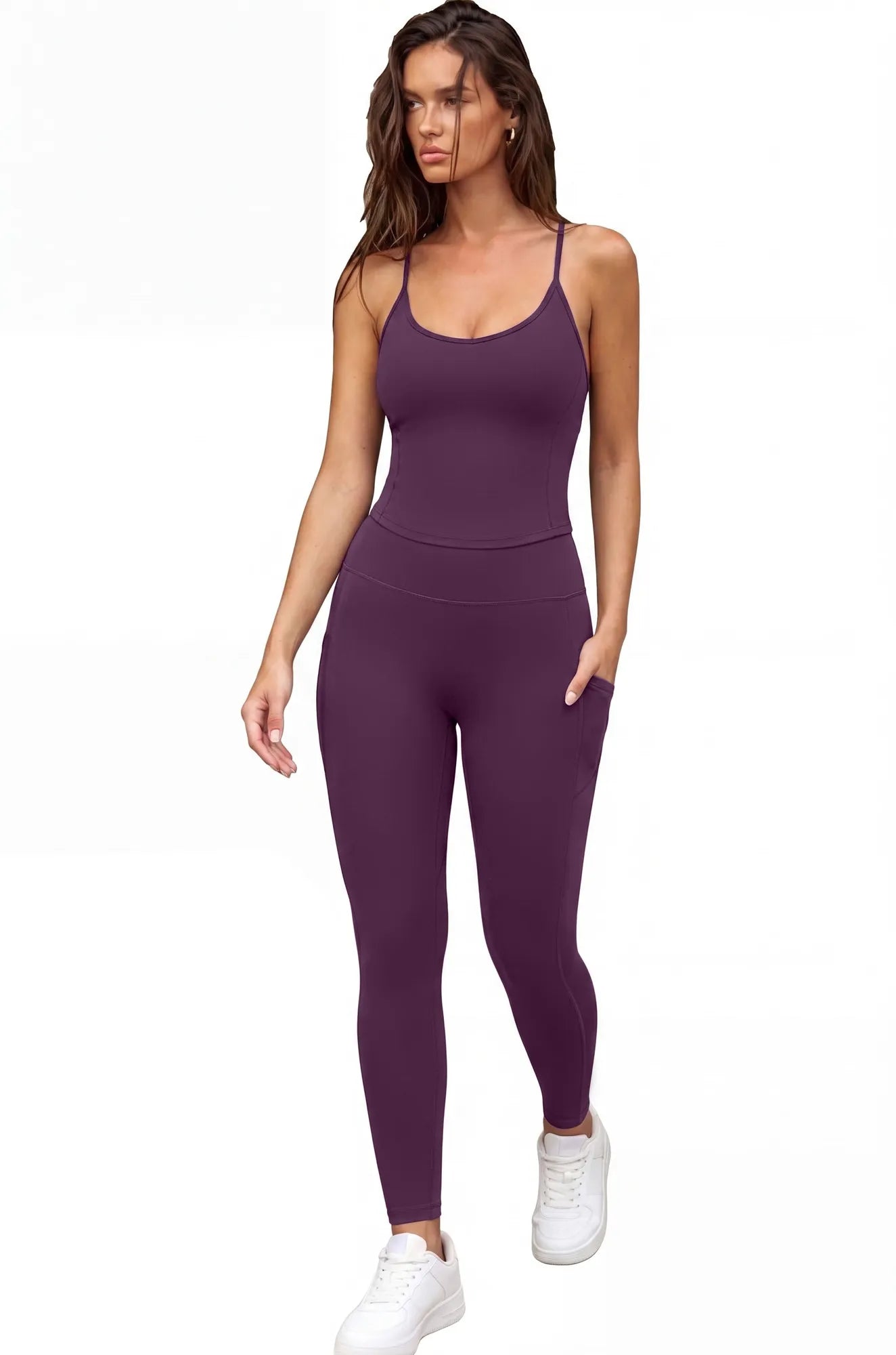 Y Back Top Leggings Workout Sets-SUUKSESS-SUUKSESS