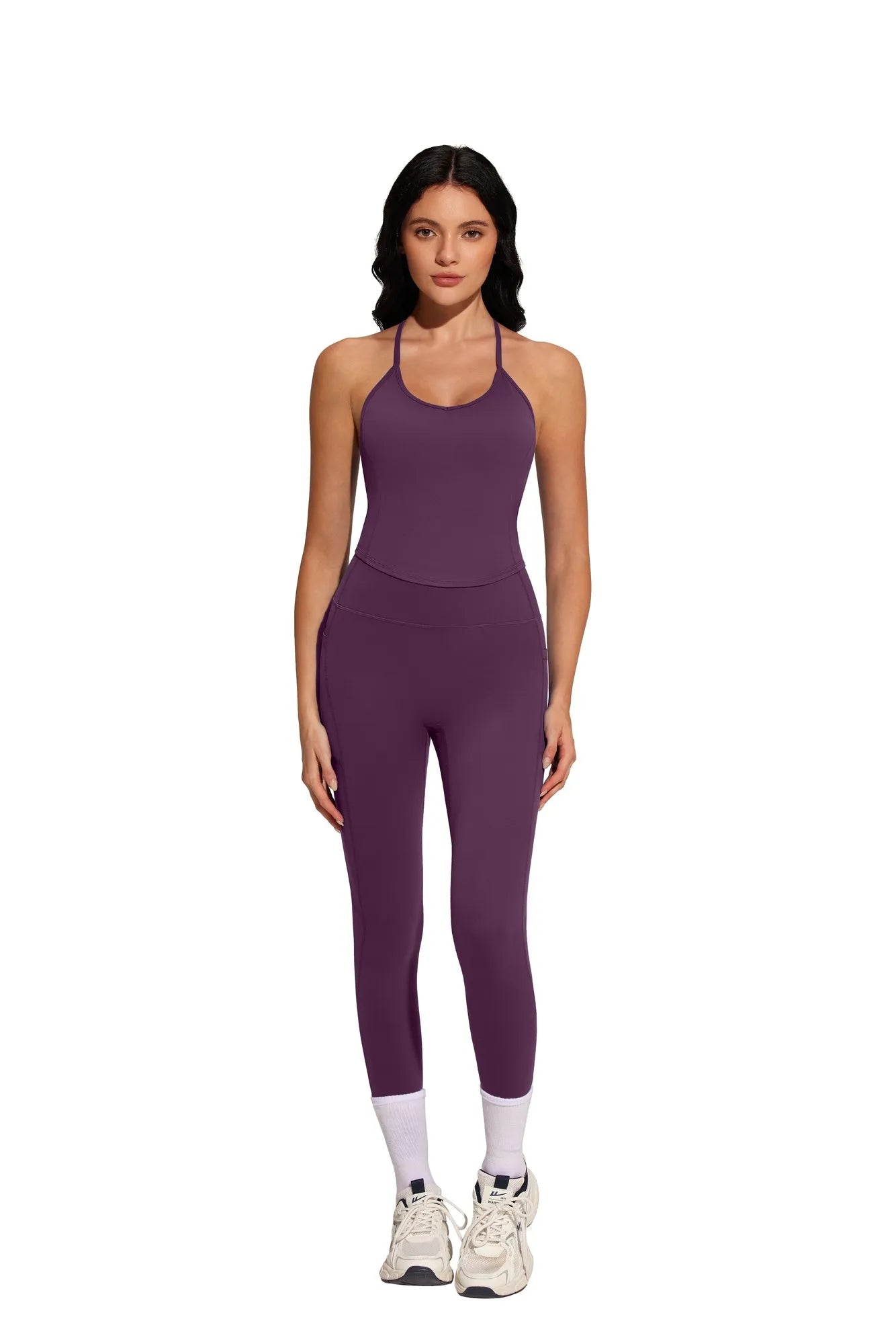 Y Back Top Leggings Workout Sets-SUUKSESS-SUUKSESS