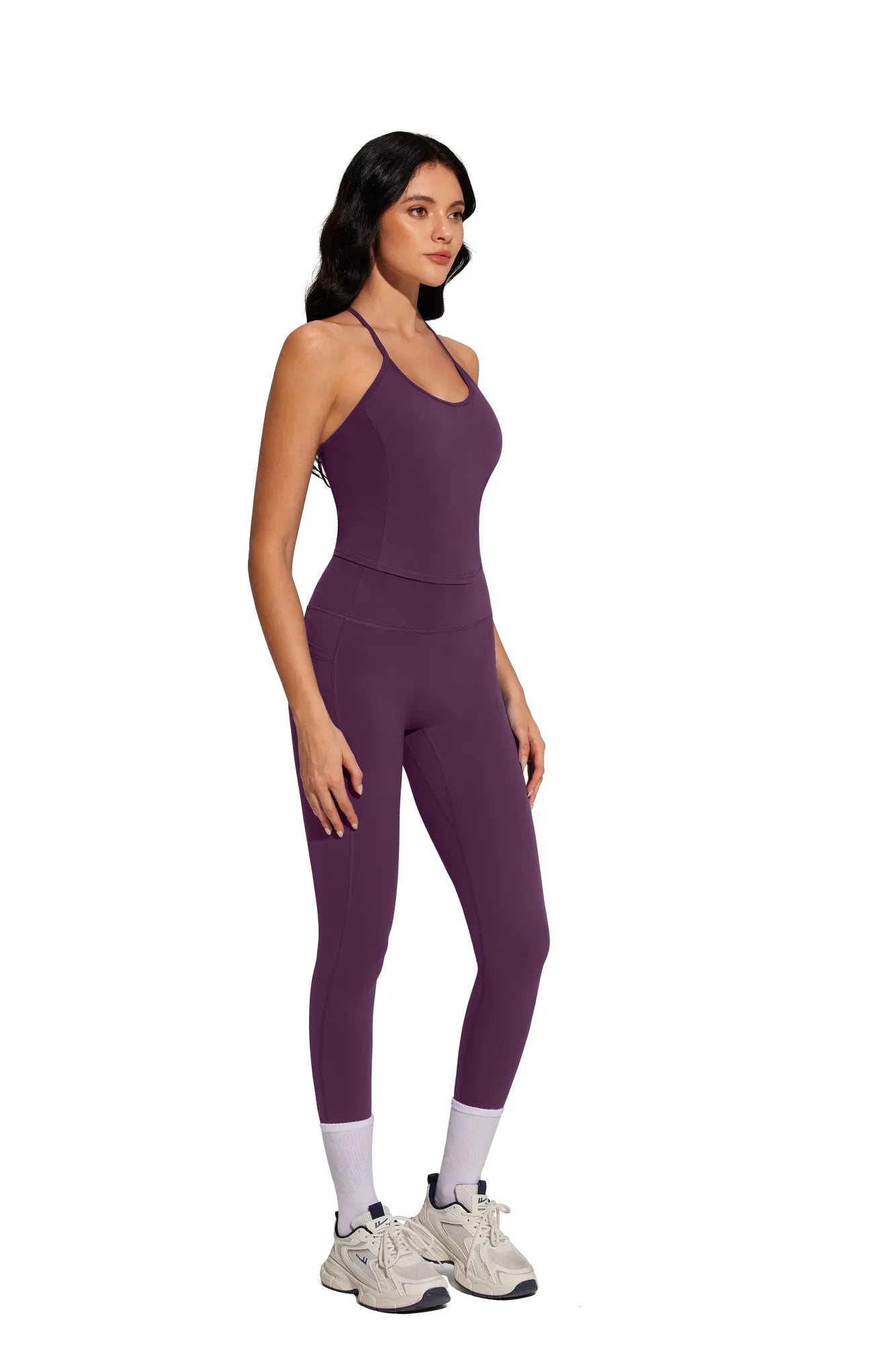 Y Back Top Leggings Workout Sets-SUUKSESS-SUUKSESS