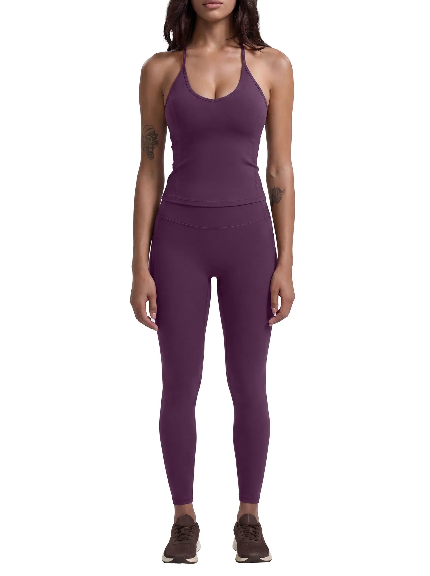 Y Back Top Leggings Workout Sets-SUUKSESS-SUUKSESS