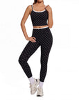 Padded Crop Camis Leggings Workout Set