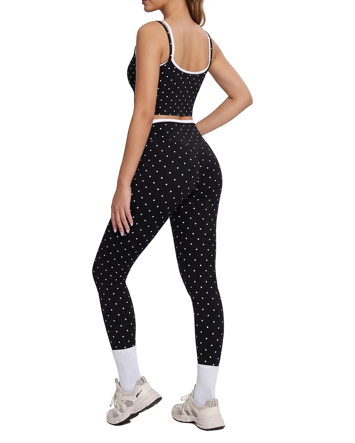 Padded Crop Camis Leggings Workout Set