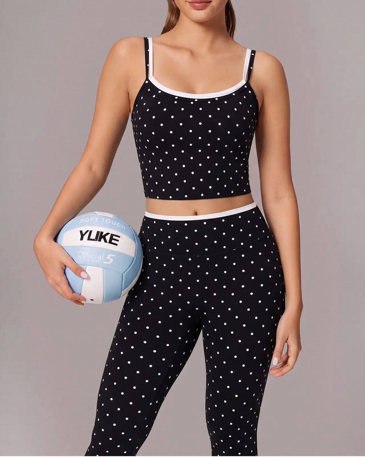 Padded Crop Camis Leggings Workout Set