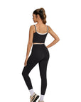 Padded Crop Camis Leggings Workout Set