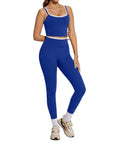 Padded Crop Camis Leggings Workout Set