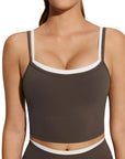 Padded Crop Camis Leggings Workout Set