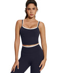 Padded Crop Camis Leggings Workout Set