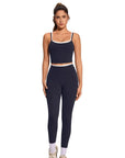 Padded Crop Camis Leggings Workout Set