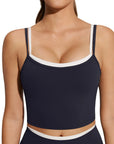 Padded Crop Camis Leggings Workout Set