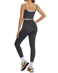Padded Crop Camis Leggings Workout Set
