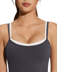 Padded Crop Camis Leggings Workout Set