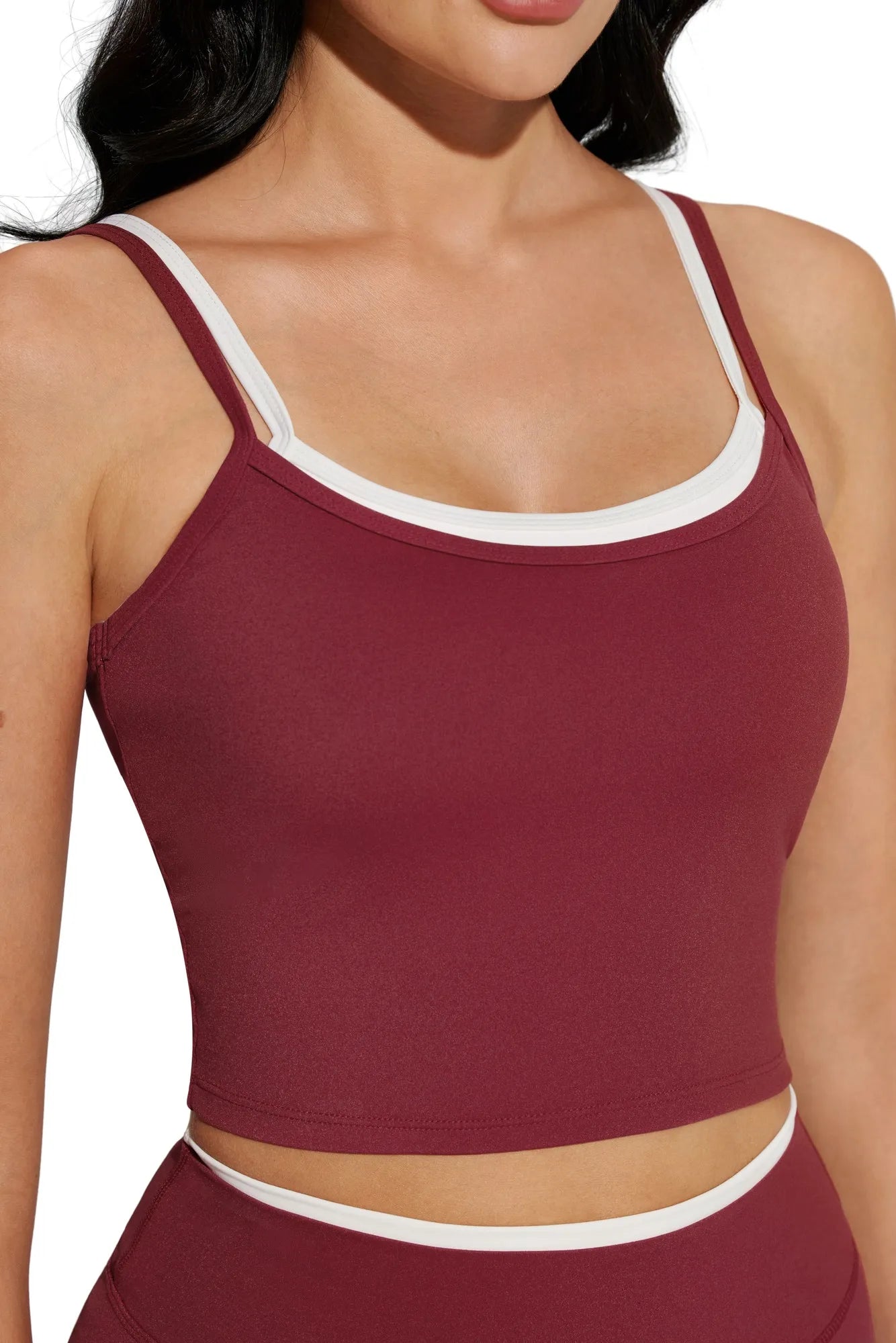 Padded Crop Camis Leggings Workout Set