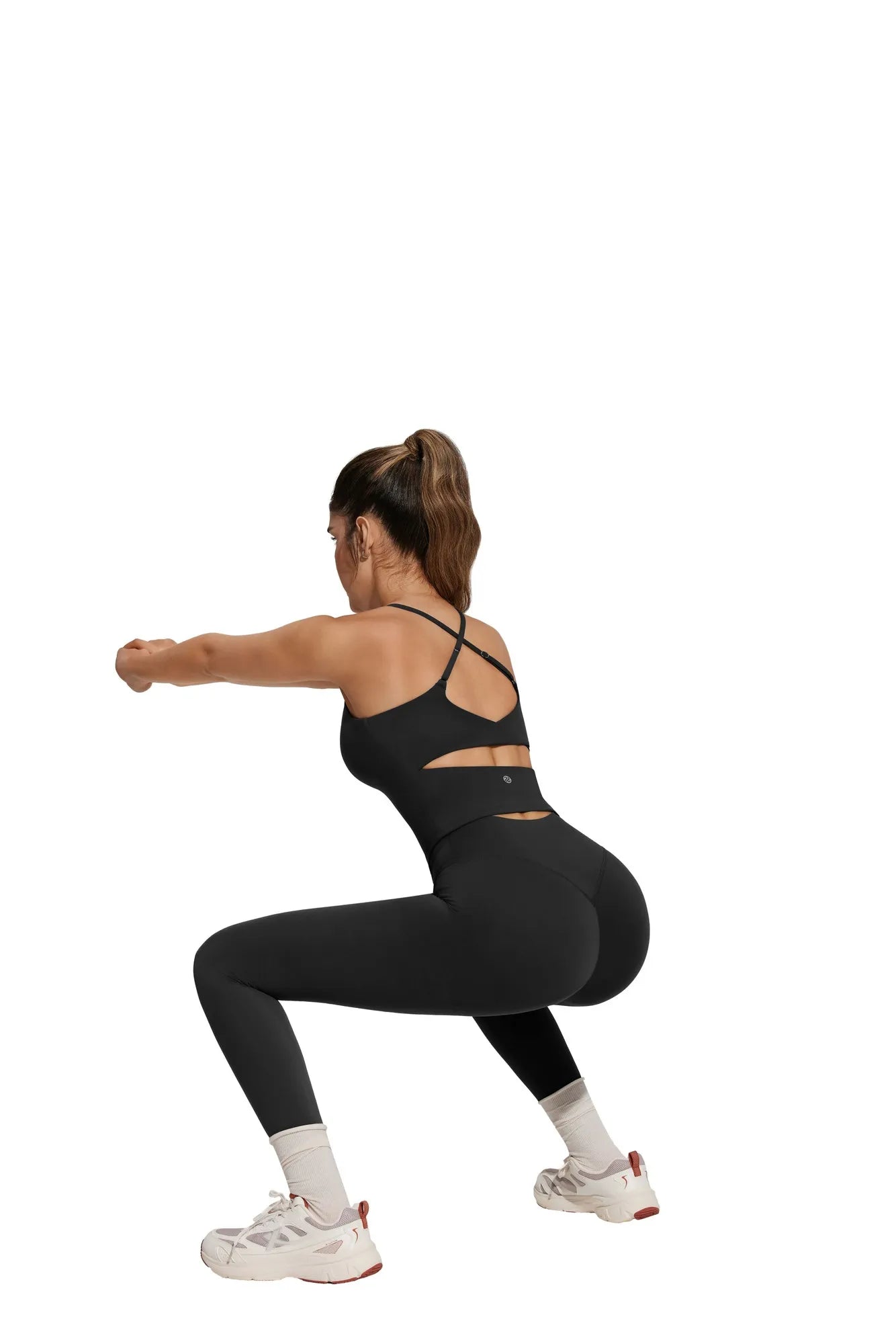 Twist Back Leggings Workout Sets-SUUKSESS-SUUKSESS