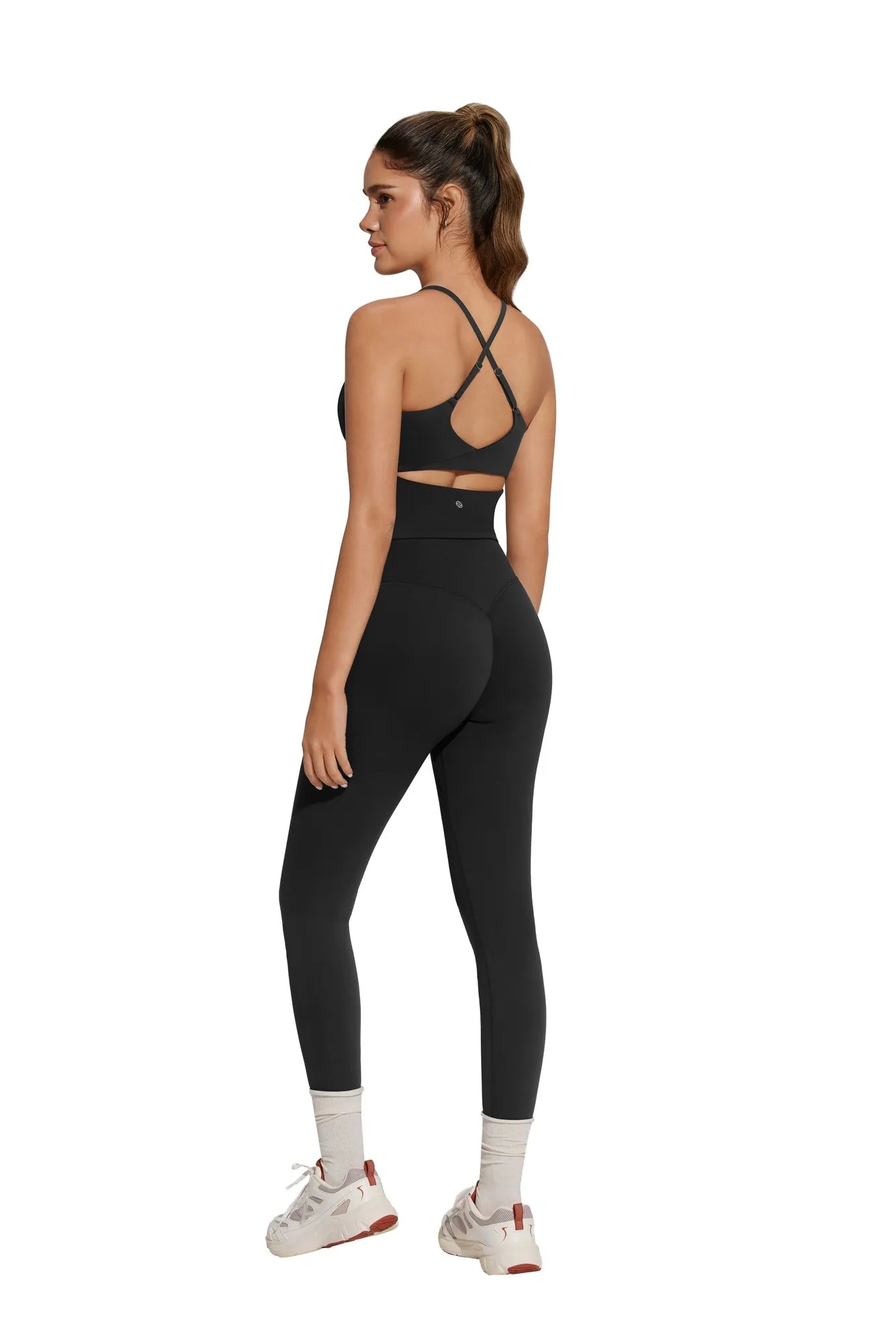 Twist Back Leggings Workout Sets-SUUKSESS-SUUKSESS