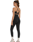 Twist Back Leggings Workout Sets-SUUKSESS-SUUKSESS