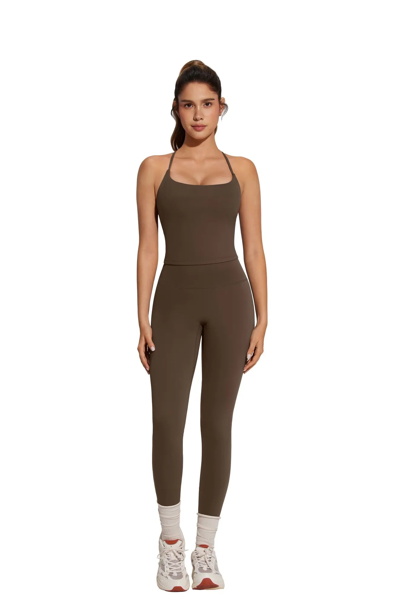 Twist Back Leggings Workout Sets-SUUKSESS-SUUKSESS