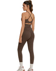 Twist Back Leggings Workout Sets-SUUKSESS-SUUKSESS