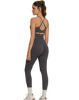 Twist Back Leggings Workout Sets-SUUKSESS-SUUKSESS
