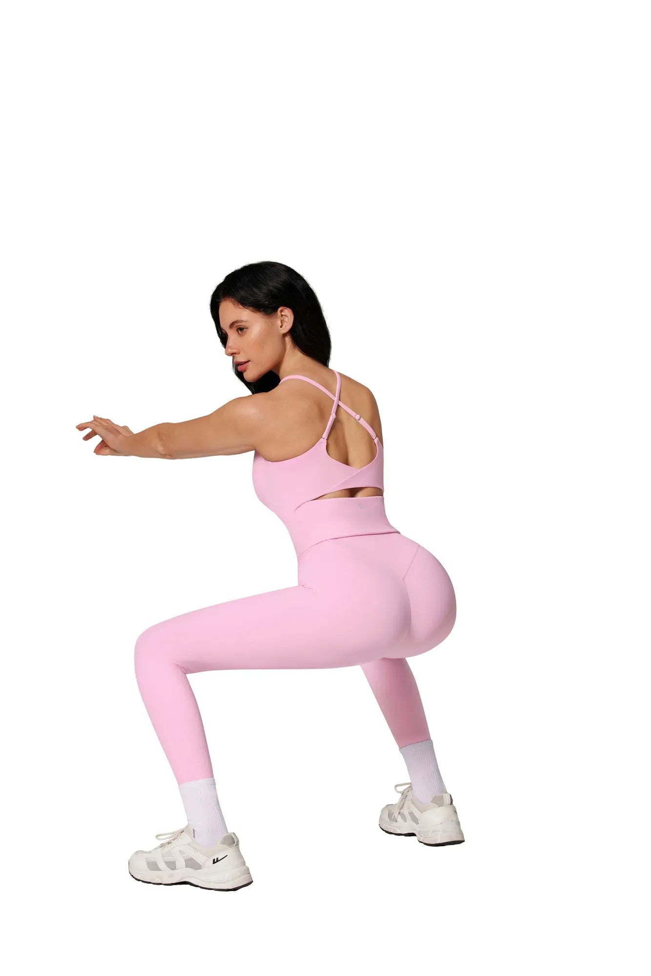 Twist Back Leggings Workout Sets-SUUKSESS-SUUKSESS