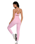 Twist Back Leggings Workout Sets-SUUKSESS-SUUKSESS