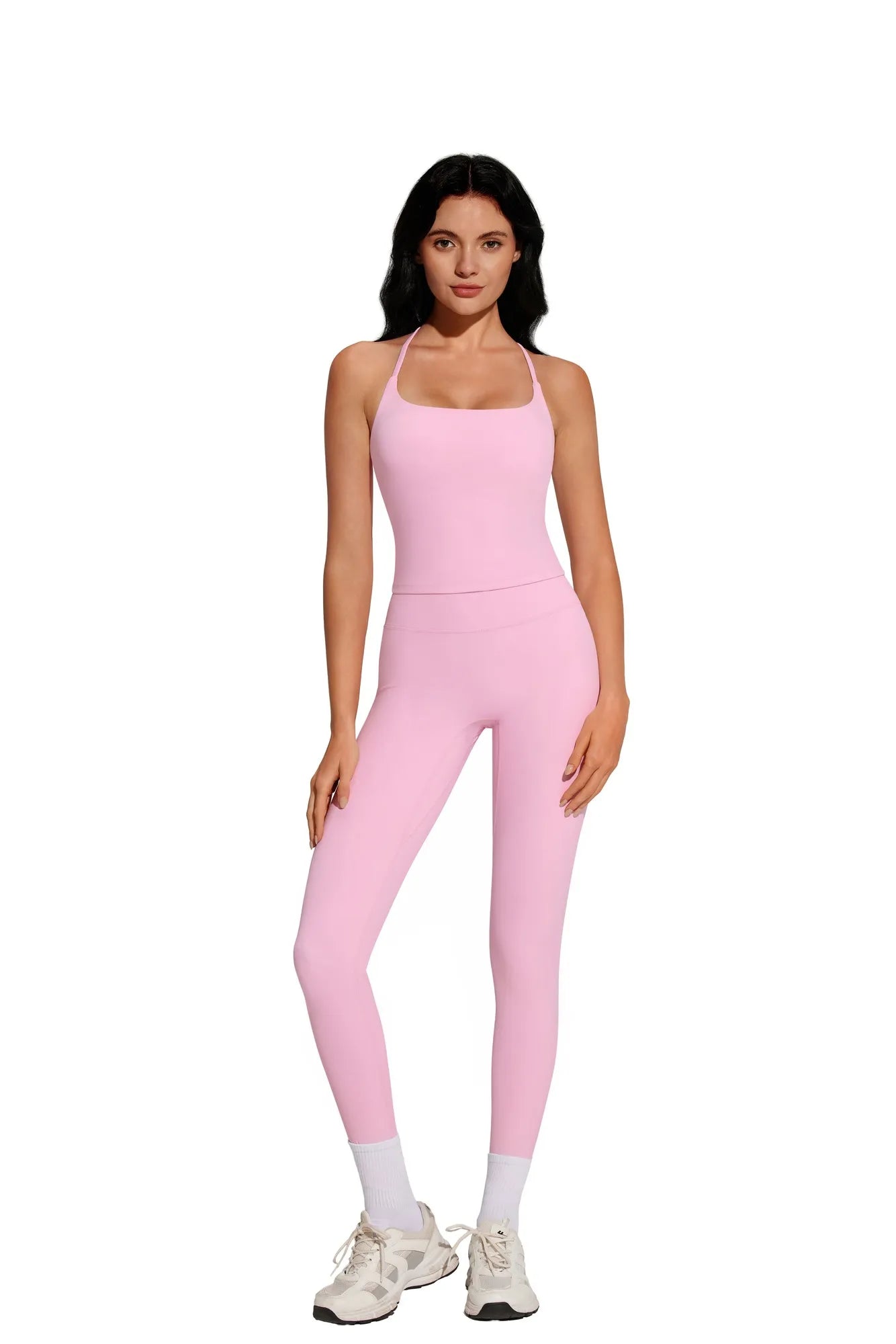 Twist Back Leggings Workout Sets-SUUKSESS-SUUKSESS